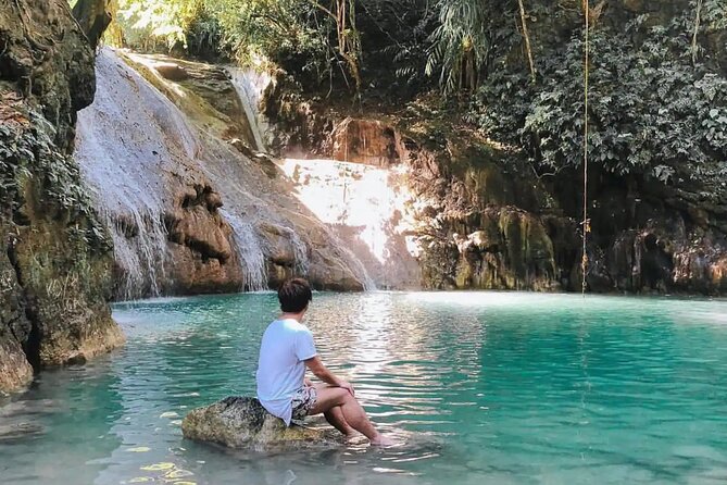 Bohol Full Day Waterfall & Countryside Scooter Tour - Pahangog Falls, Often Called Twin Falls: Tree Shade and Swim Time