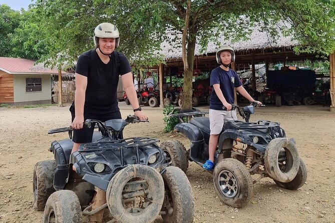 Boracay ATV Adventure - Safety and Comfort on an ATV Track (Helmet On, Guide Right There)