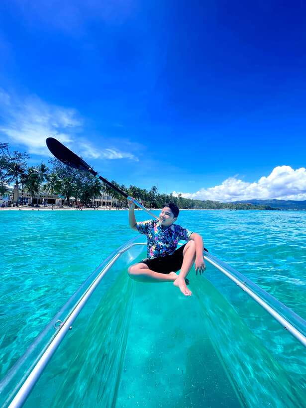 Boracay - Crystal Kayak phot-op Experience - Why the crystal kayak photo-op feels different from normal water tours