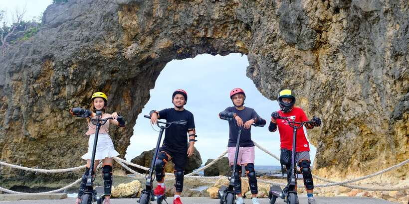 Boracay: Dualtron E-Scooter Ride - Bolabog Beach start: learning to ride with real-road energy