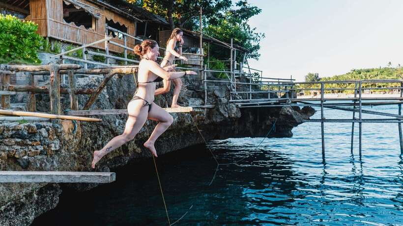 Boracay: Island Hopping & Cliff Jumping by Haqqy Life - The first secret stop: photo moments and a solid hour in the water