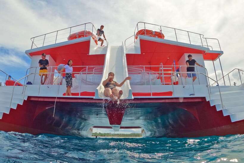 Boracay: Red Whale Party Cruise w/ Snacks & Water Activities - Snacks, drinks, and the cruise rhythm before you splash
