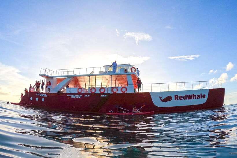 Boracay: Red Whale Party Cruise w/ Snacks & Water Activities - Sunset DJ energy and the boat-deck party vibe
