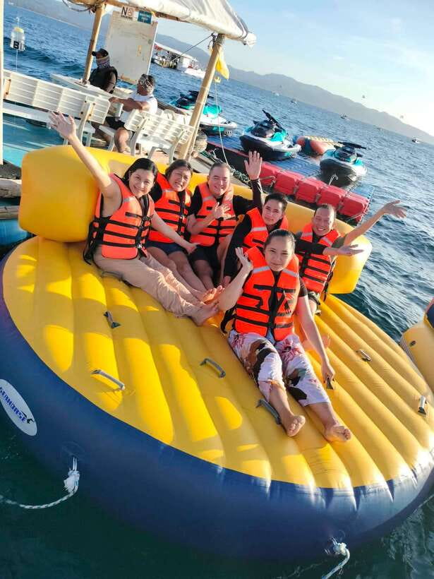 Boracay UFO Adventure - Entering the UFO zone behind the speedboat