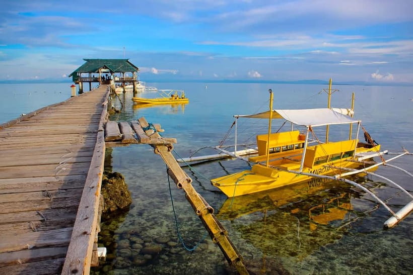 Cebu: Island Hopping 3 Islands + San Vicente Fish + Lunch - San Vicente Fish Sanctuary: clear water, calm start, and a smart warm-up
