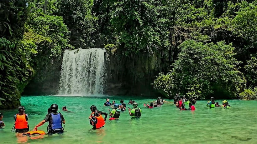 Cebu: Kawasan Falls Canyoneering & Zipline Experience - Canyoneering section: walking to jump points and ending at the falls