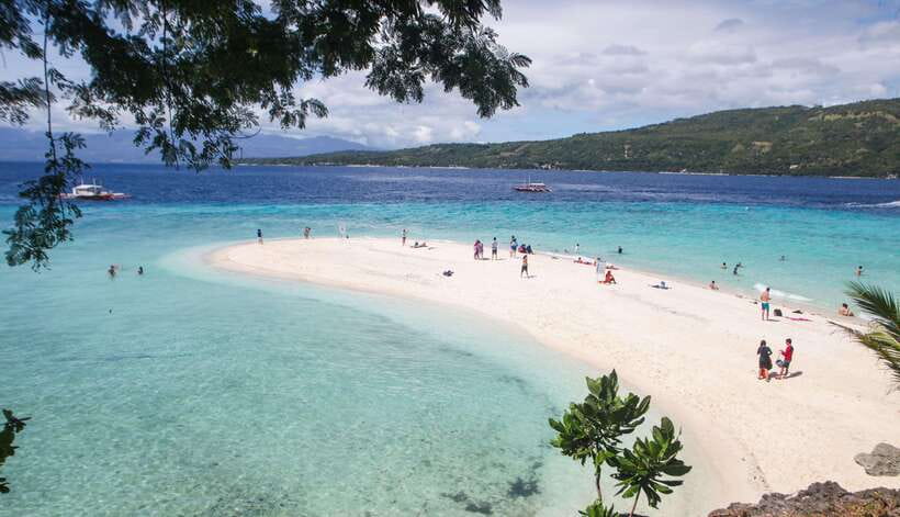Cebu: Whaleshark Encounter, Tumalog Falls & Sumilon Sandbar - Tumalog Falls: a waterfall stop you can actually feel and briefly swim