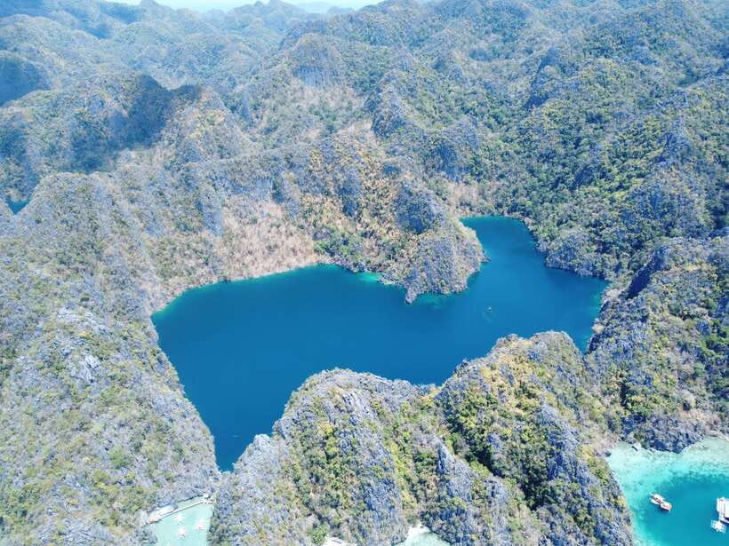 CORON: Kayangan Lake, Baracuda Lake and Twin Lagoon, etc. - Kayangan Lake Viewpoint to Swim, the Cleanest Lake Hype