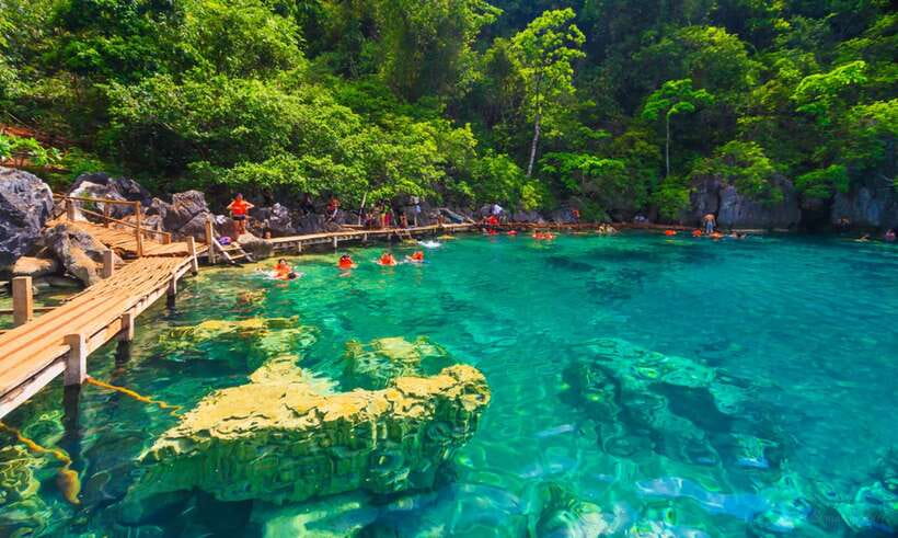 Coron: Off-Bay Islands, Lagoons and Lakes Hopping Tour - CYC Beach: the white sand snorkel stop that does not waste your time