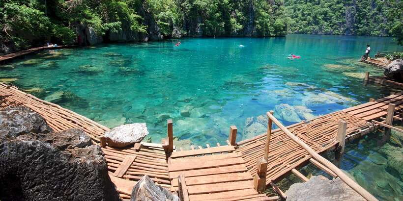 Coron Tour A: Kayangan Lake & Quin Reef Tour with Lunch - CYC Beach (Coron Youth Club): free entry, long sand, easy swimming