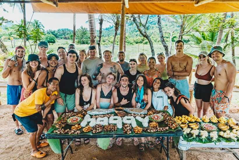 El Nido: Jeepney Adventure Tour with Lunch - Nacpan Beach at Golden Hour: Drinks, Swimming, and Big Views
