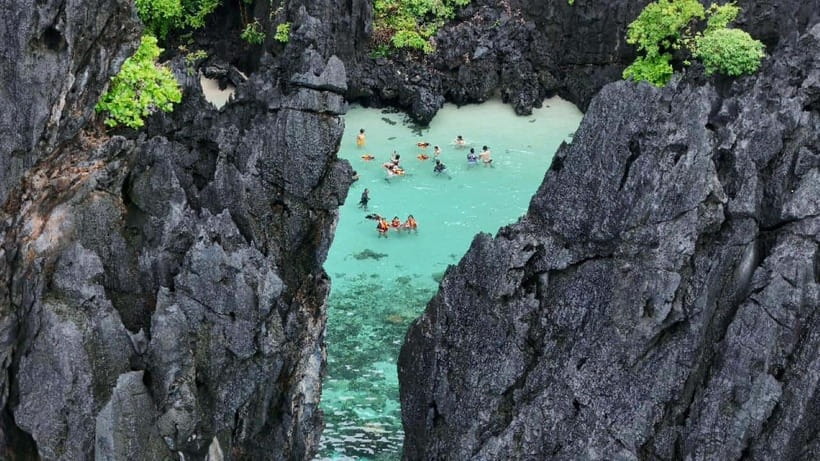 El Nido:Private Tour D with Highlights Small & Cadlao Lagoon - Small Lagoon kayaking: the clearest water moment