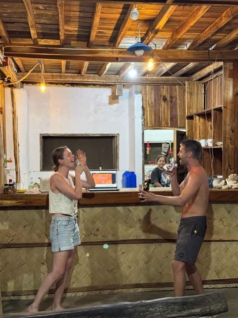 El Nido, Sibaltan: Family Dinner, Bonfire and Karaoke - Karaoke on the sand: how the night stays fun and social