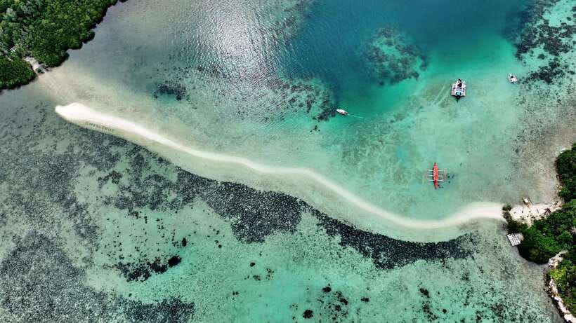 El Nido: Snake Island and Cave Tour with Island Lunch - Snake Island sandbar walk and the S-shaped photo moments