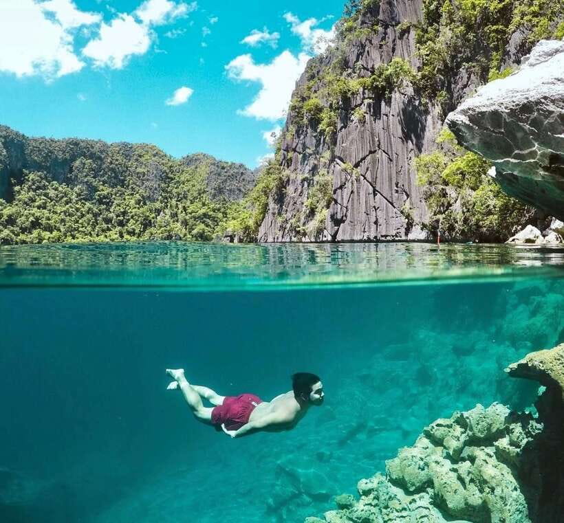 From Coron: Twin Lagoon and Skeleton Wreck Cruise with Lunch - Siete Pecados and Reef Garden: coral and tropical fish watching