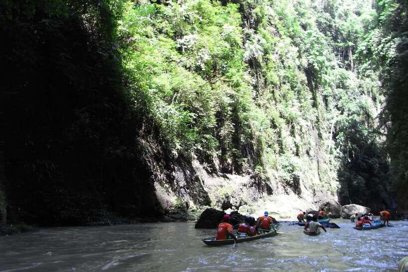 From Manila: Majestic Pagsanjan Falls Adventure - The Falls Stop, Cave Swim, and Bamboo Raft Moment