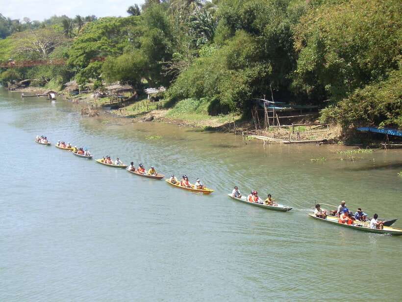 From Manila: Majestic Pagsanjan Falls Adventure - The Dugout Canoe Rapids, Upstream Work, and Downstream Speed