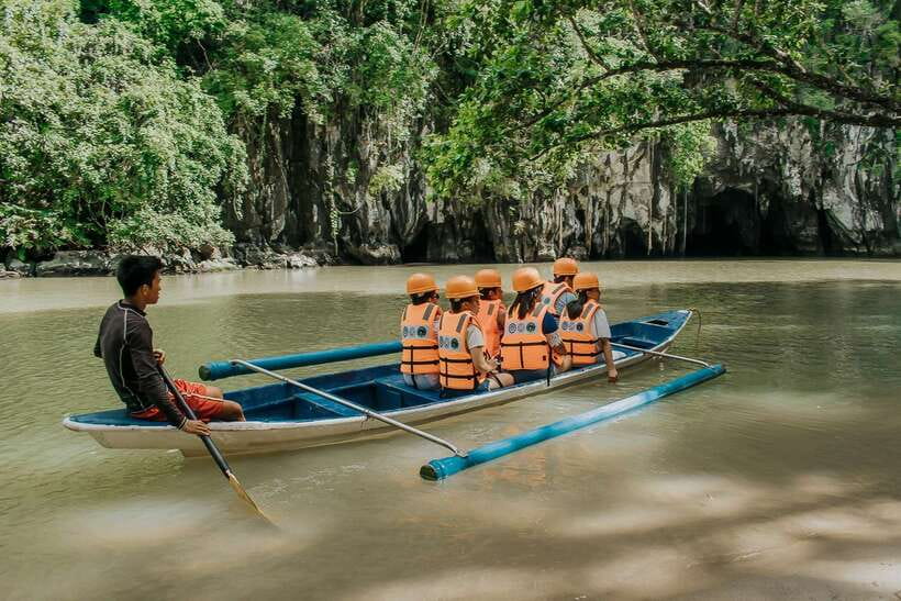 From Puerto Princesa: Underground River Full-Day Trip - From Sabang Wharf to the cave: pump boat vibes and wildlife time