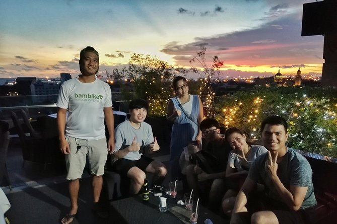 Intramuros Sunset Tours by Bambike - Bayleaf Hotel Sky Deck: your complimentary drink with a true 360 view