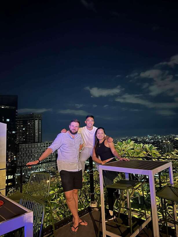 Makati Rooftop and Hidden Bars Experience - Stop 1: the sunset rooftop, where Manila lights start to switch on