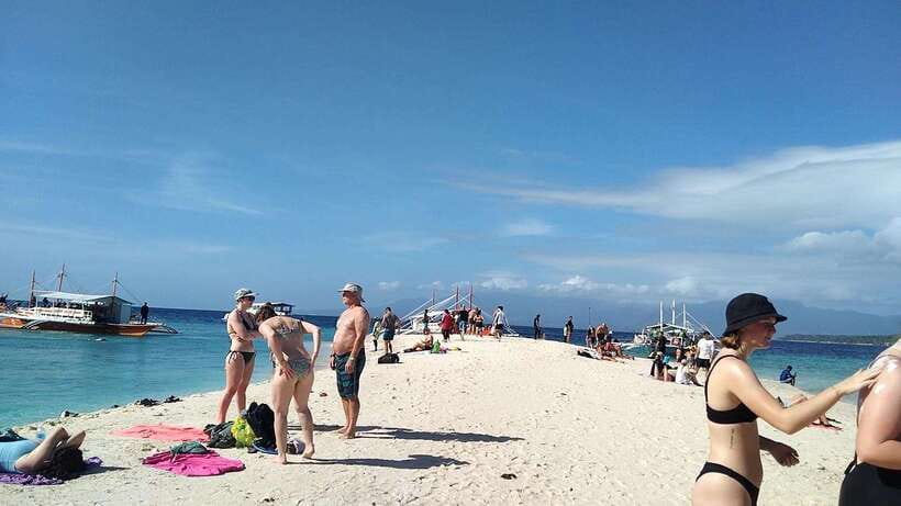 Oslob: Whaleshark Watching, Tumalog Falls & Sumilon Island - Tumalog Falls by motorcycle: mist, short trek, and time to swim