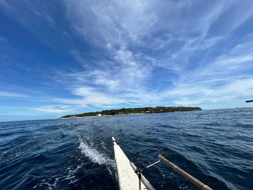 Pamilacan island: Dolphins, snorkel, lunch and walking tour - A local seaside lunch on the sand in Bohol style