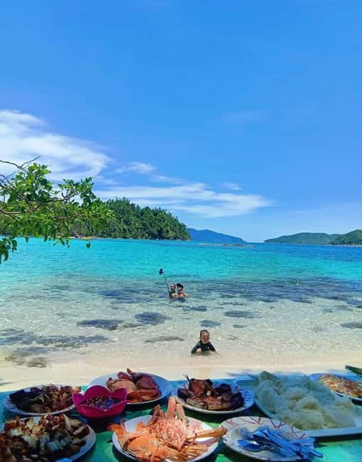 Port Barton: Island Hopping with Lunch,Hotel Transfer & Fees - Maxima Island Beach: photos, a breather, and a second snorkel round