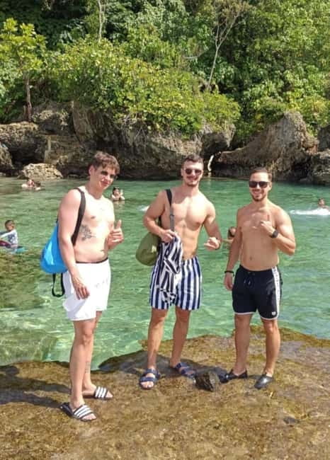Siargao:Lagoon,Cave Rock Pool, w/Lunch & Transfer - Maasin River swing and the bent-palm photo backdrop