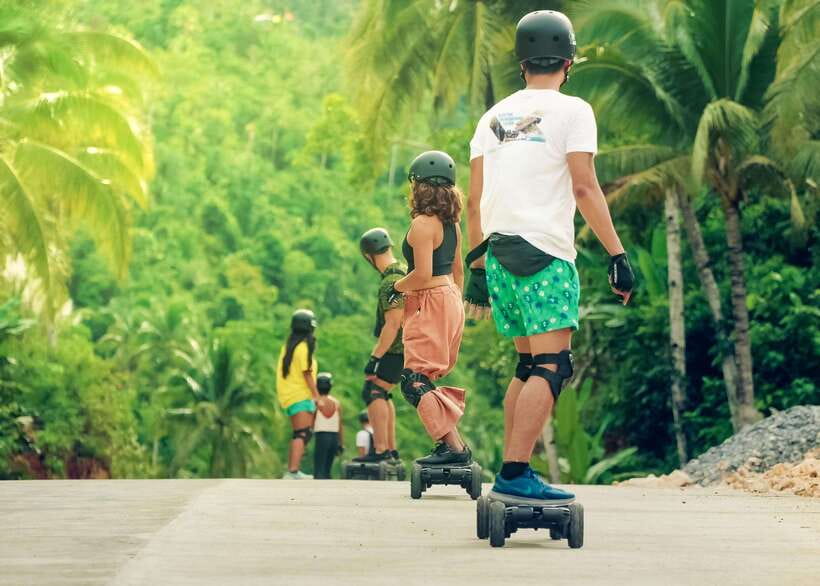 Siargao : Sunset 2 Hours Guided Electric Skate Experience - ShakaBrah Skate Park stop: a reset between the two sunset segments